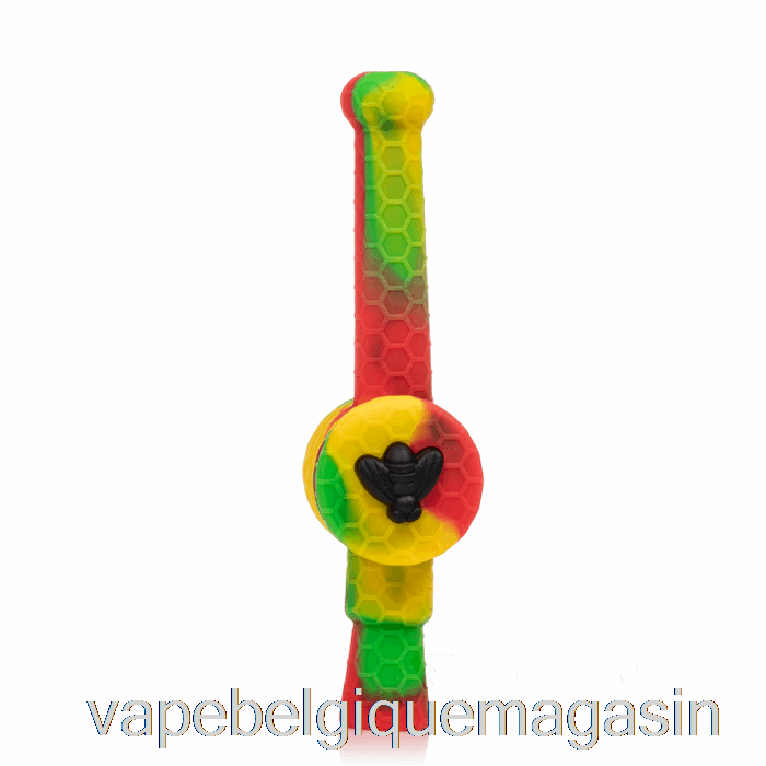 Vape Belgique Stratus Reclaimer Honey Dipper Silicone Dab Paille Rasta (vert/rouge/jaune)